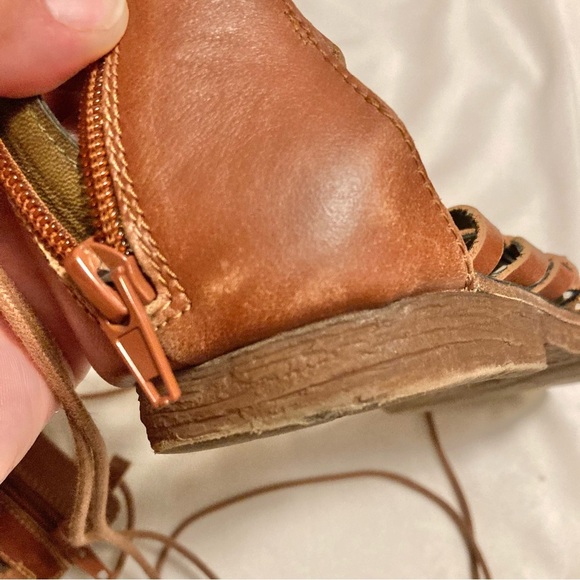 Mia Heritage Lenora Womens 9 Gladiator Sandal Light Brown Festival Lace Up - Picture 4 of 7